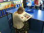 Teacher's photographs in the display book